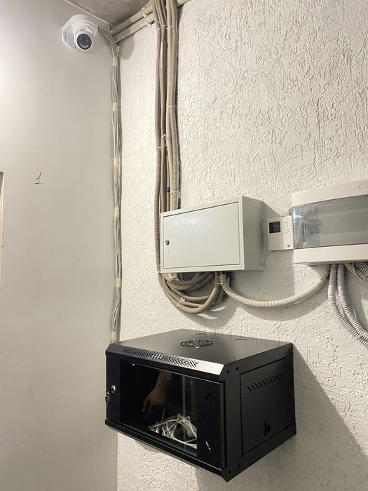 Монтажные работы, протяжка кабели