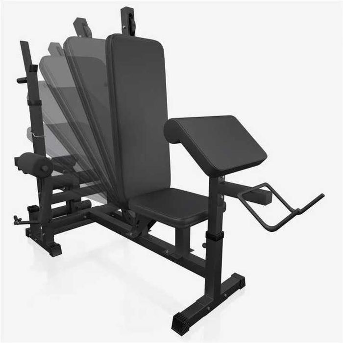 Aparat multifuncțional de fitness cu set de 100 de kg