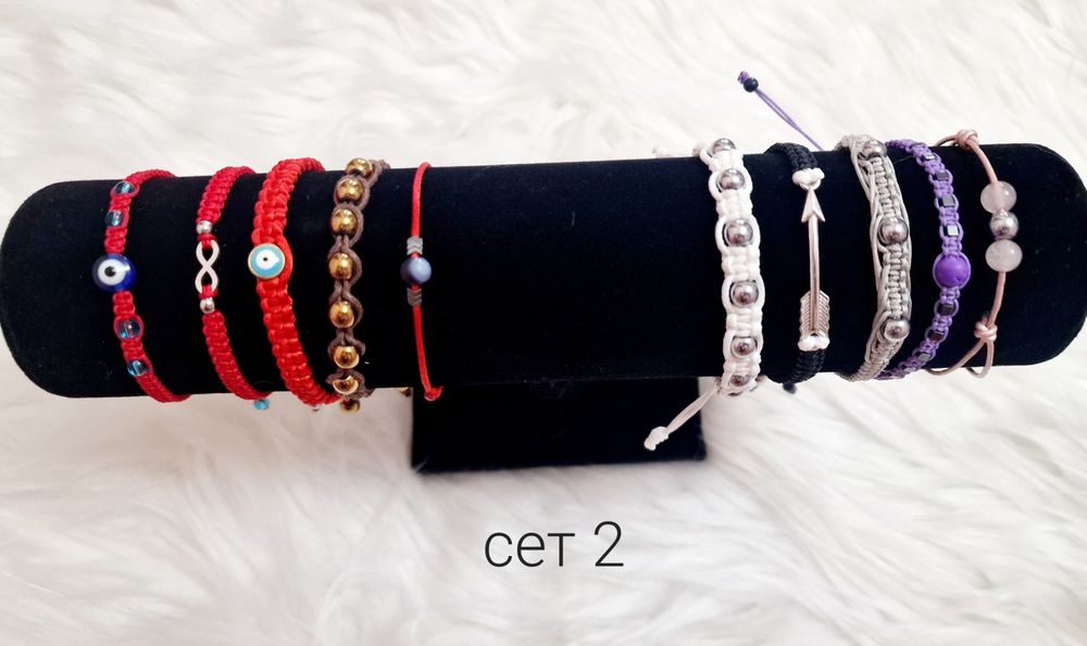 РАЗПРОДАЖБА! Комплекти гривнички с естествени камъни