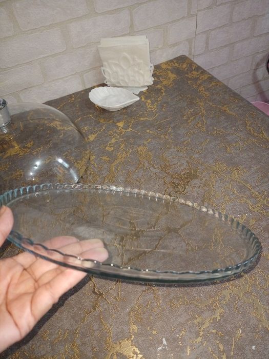 Хлебница стеклянная