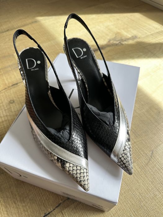 Pantofi varf ascutit noi din piele 38-38.5