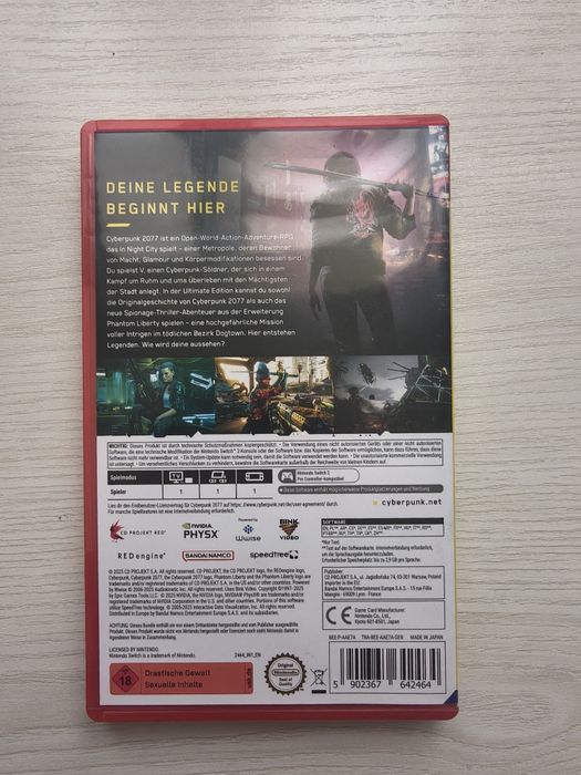 Продаю Cyberpunk 2077 Ultimate Edition (полное издание) Switch 2