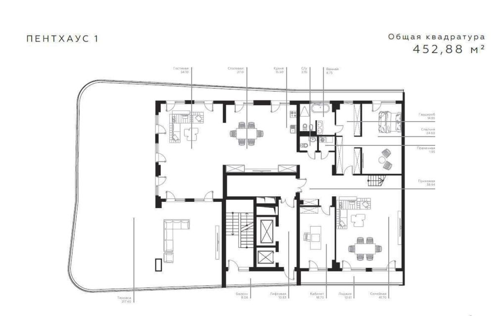 Новостройка Пентхаус Инфинити квартира