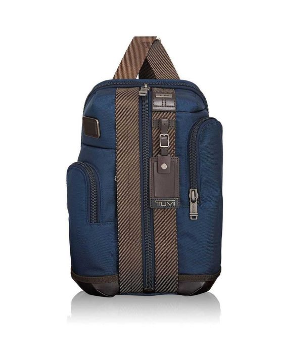 TUMI Alpha Bravo Saratoga Sling Rucsac, Blue, Albastru, Nou/ Nefolosit
