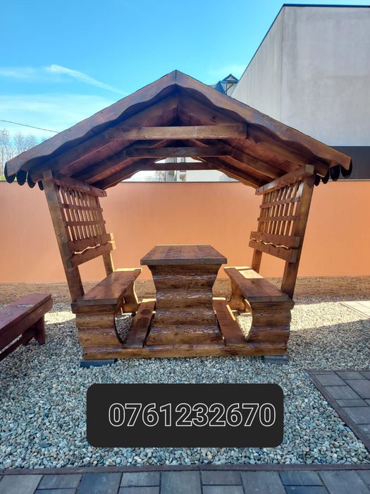 Mobilier rustic pentru exterior