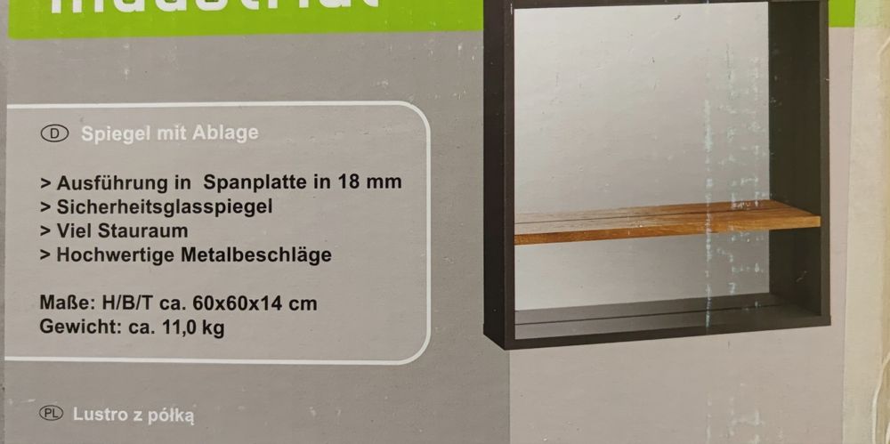 Комплект мебели за баня / Огледало и шкаф за мивка