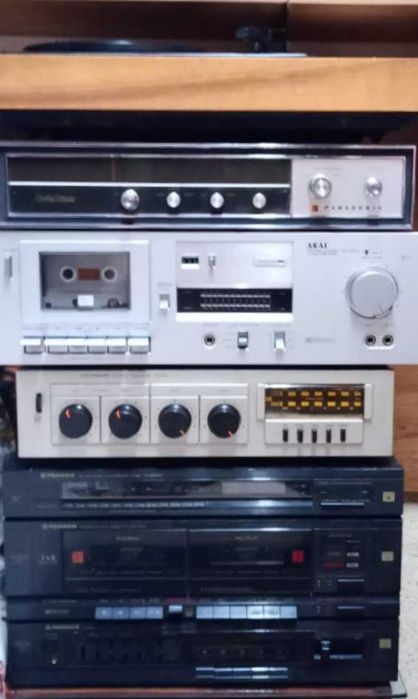 Linie audio HIFi vintage dublu deck amplificator tuner statie pick-up