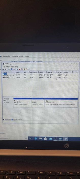 Laptop i7 / HP 15 / i7-7500u, 16 GB DDR4, 120GB SSD