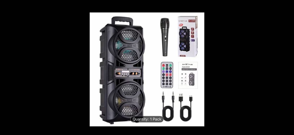 Преносима караоке колона  2х6.5 инча