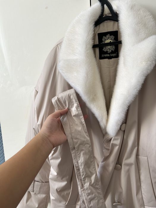 куртка с норковым воротником