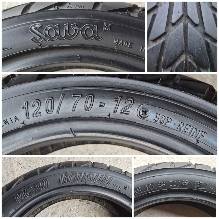 O bucată 120/70 R12 vară - una Michelin Sava