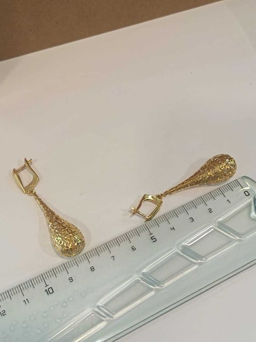 (AG41) Cercei  aur, 14k b51857 Certificat de garantie