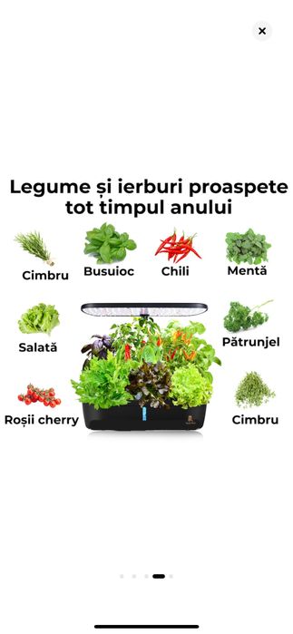 Ghiveci Inteligent,  hidrofonic de Crestere Avansat