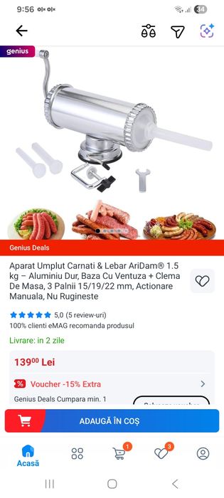 Aparat umplut cirnati