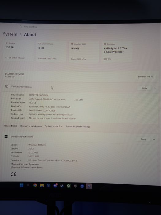 PC Gaming Ryzen 7 3700X…