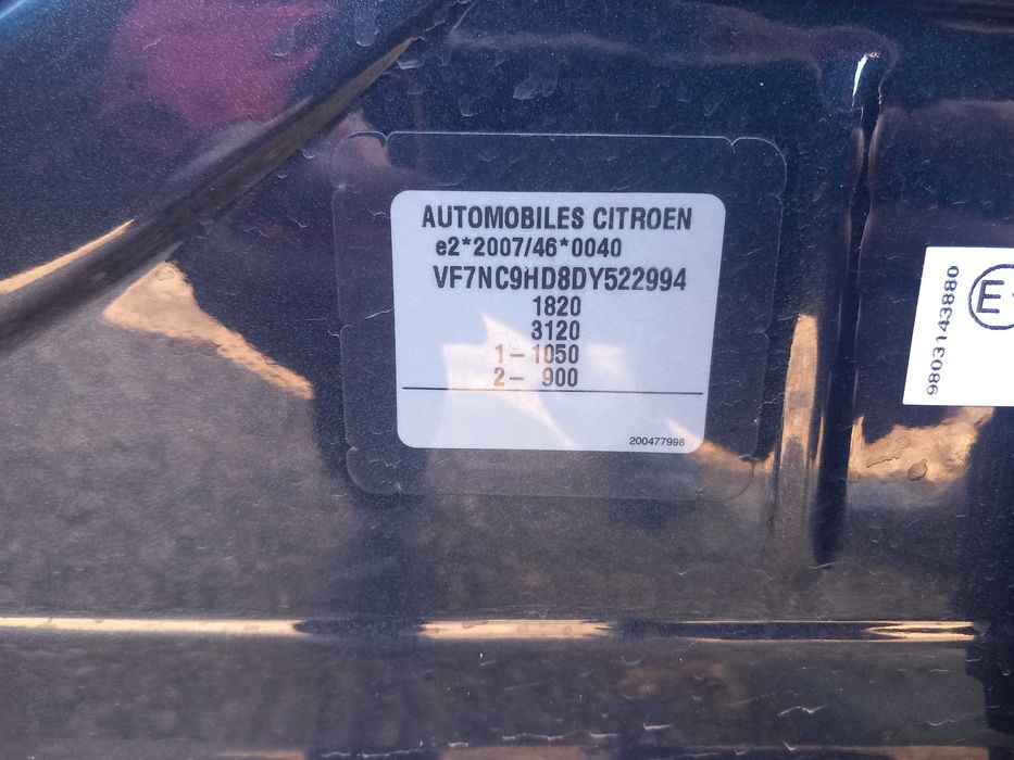 Vand Citroen c4, an 2013, euro 5