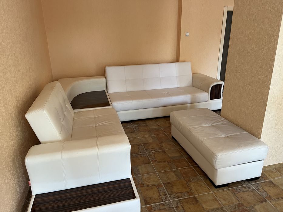 Холова гарнитура кожена с функция сън