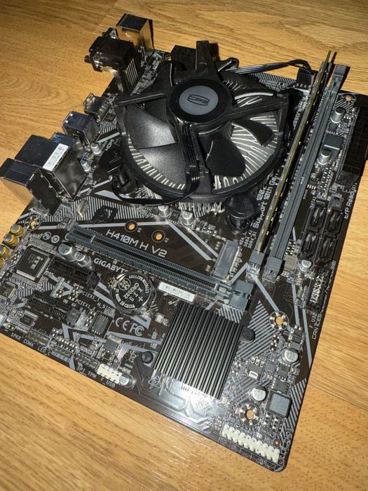 Комплект материнка + проц + озу + кулер