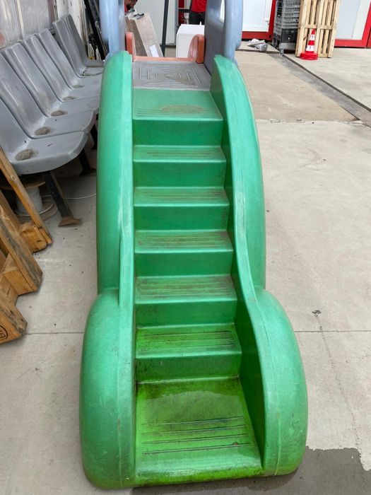 Tobogan din Plastic, cu Scări și Platformă, Lungime 4 m