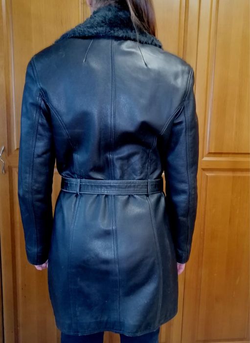 Кожено палто ЕСТЕСТВЕНА кожа