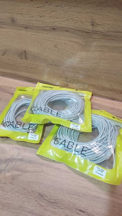 Lan лан кабели пачкорд 5м 10м 15м 20м 50м для интернета  в упаковках