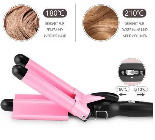 Ondulator 3 tuburi 25 mm pentru valuri de plajă cu înveliș ceramic