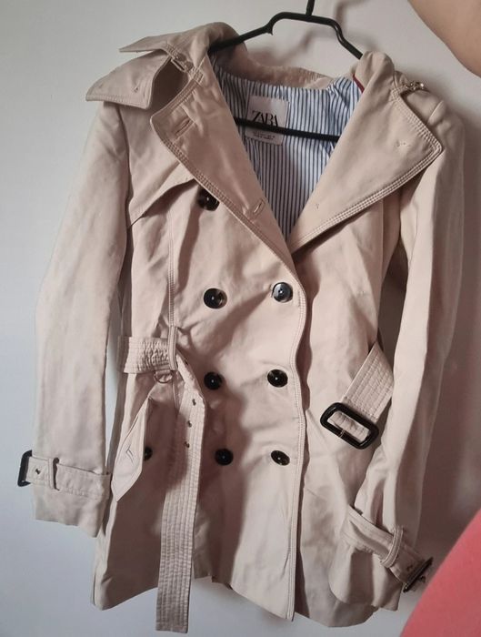 Palton trench coat bej Zara - mărimea S