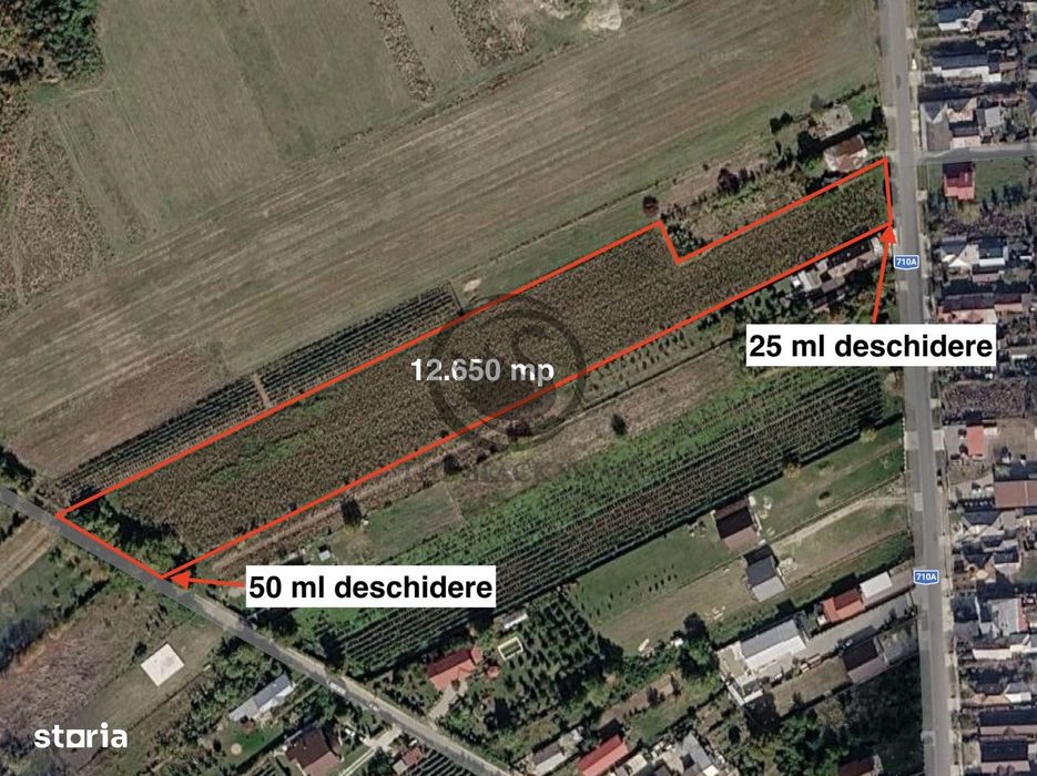 Teren intravilan de vanzare | 12.650 mp | Ghirdoveni | Comision 0%