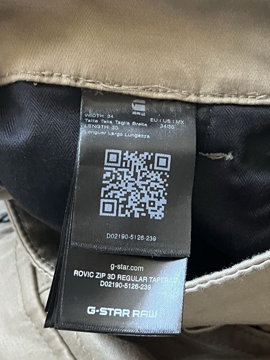 G Star RAW : Rovic Zip 3D  Cargo - размер 34 / Оригинал