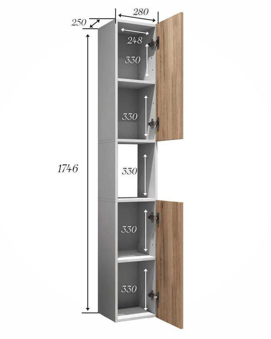 Шкаф-пенал подвесной под стиралку Роска от YANA ECO MEBEL