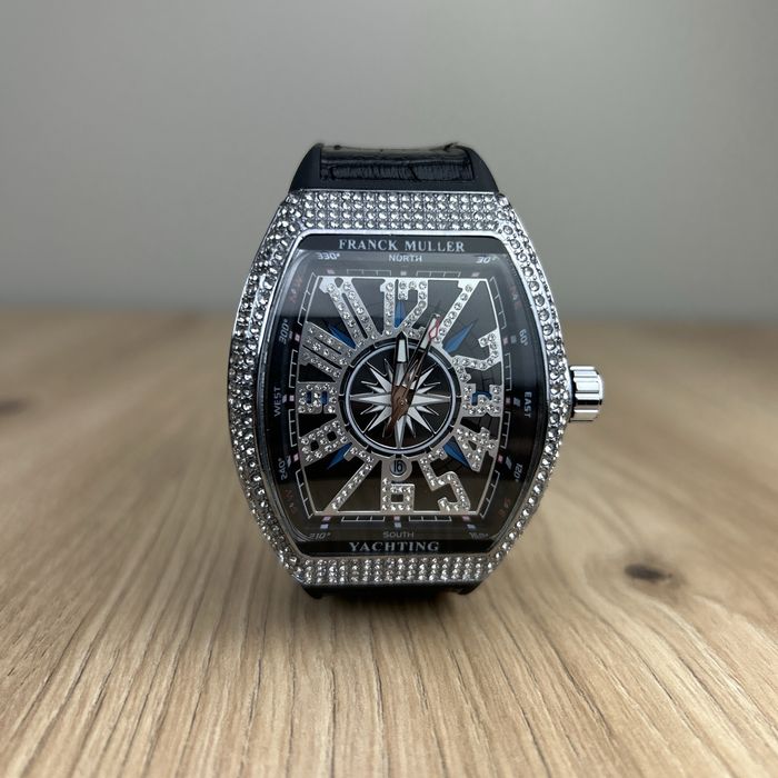 Franck Muller Yachting – Black Edition • Нов • Диаманти