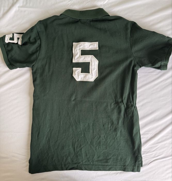 Tricou Polo Ralph Lauren "Milan" Custom Fit - Verde, Mărimea M