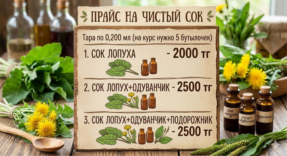 Сок лопух+одуванчик