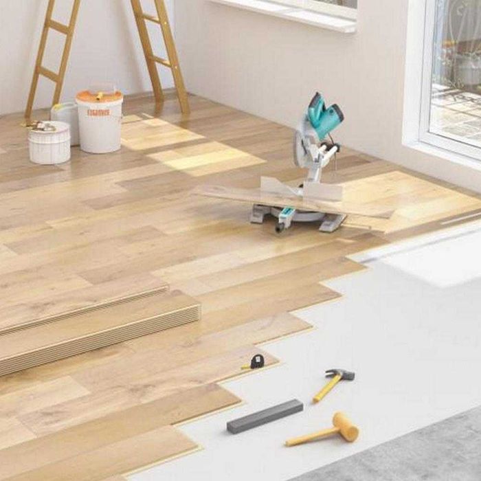 Укладка  ламината ёлочка  кварц винил заливка пола