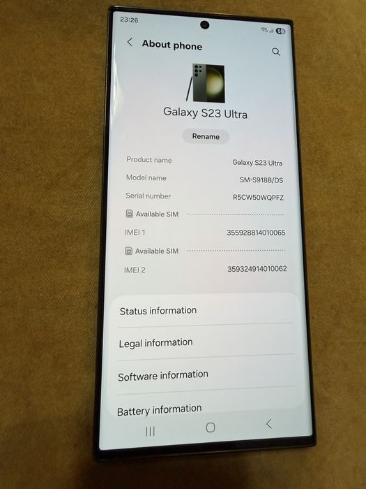 Vând Galaxy 23 Ultra