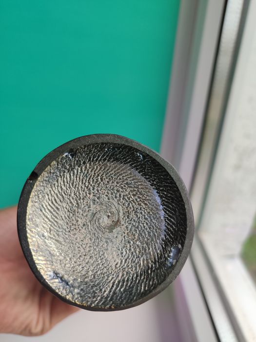 Ваза стеклянная с рисунками цветов