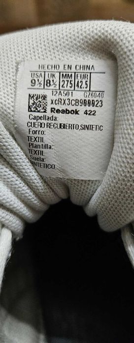 Кеды кожаные Reebok. Оригинал. р. 42
