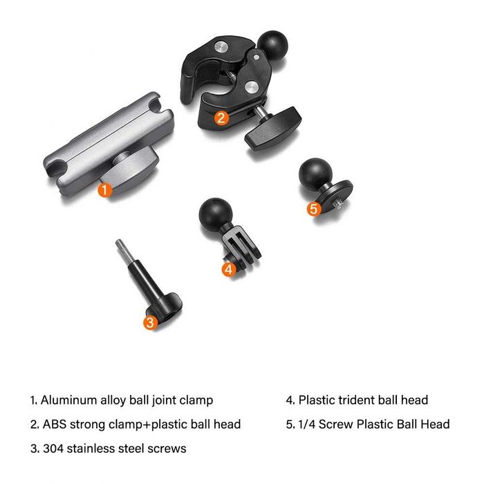 Clema prindere ghidon bicicleta trotineta motocicleta GoPro / Insta360