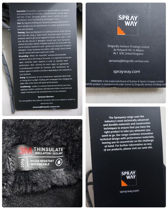 Ghete noi Spray Way Waterproof, impermeabile, cizme zăpadă nr. 36 & 40