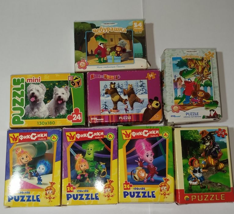 Продам детские пазлы