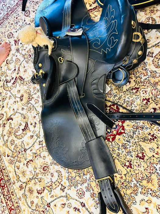 Кожаное немецкое седло