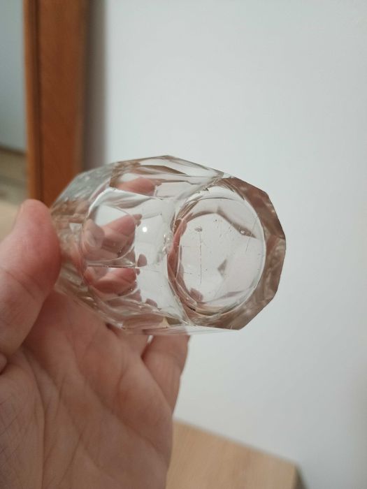 Pahar de cristal mini vaza Art deco Art Nouveau vintage