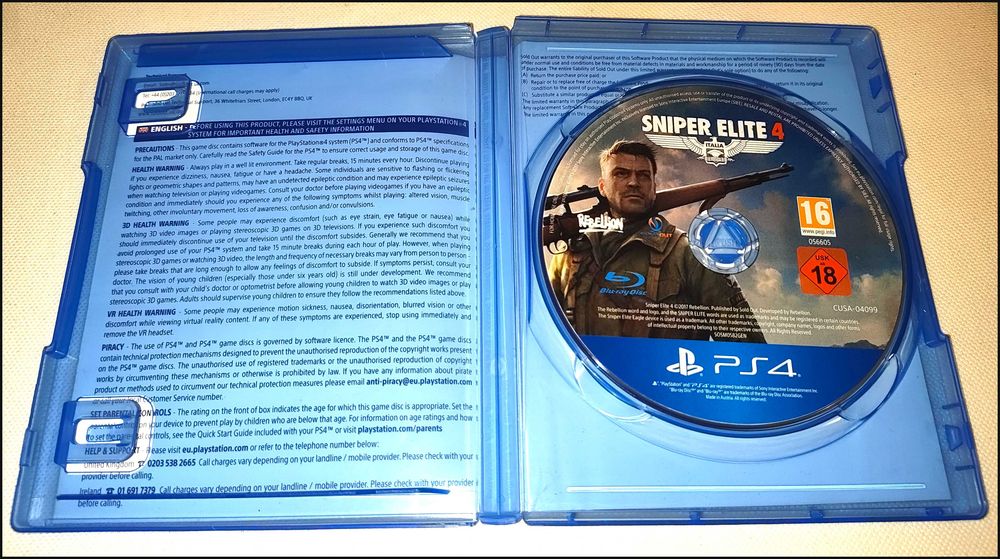 Sniper Elite 4 PS4 PlayStation 4