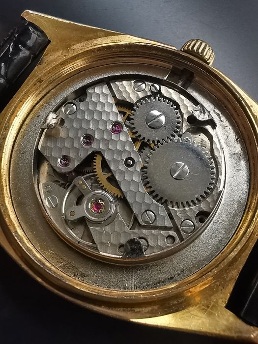 Ceas Strato Mecanic Placat cu aur 35 mm