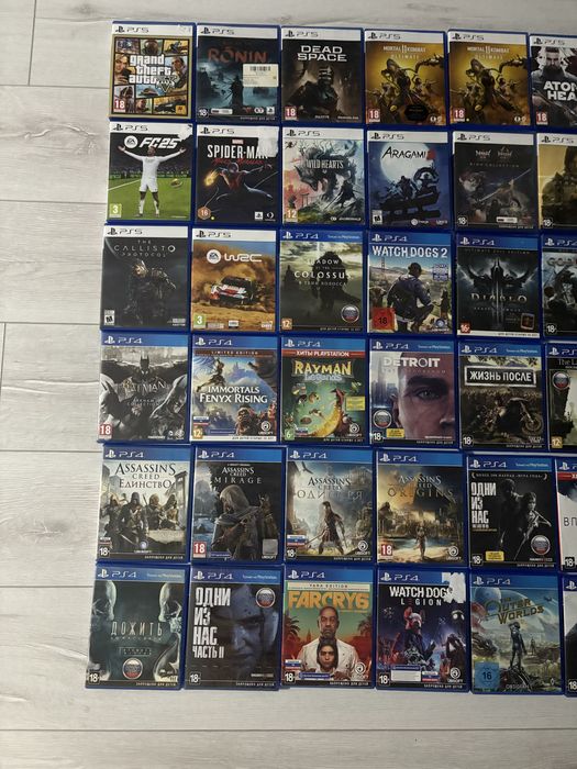 Продам диски на PS5 PS4