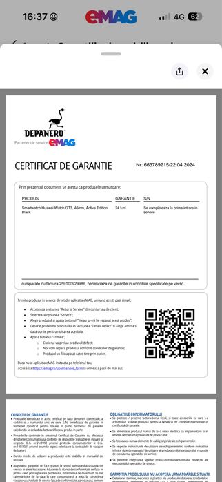 Ceas inteligent Huawei gt3