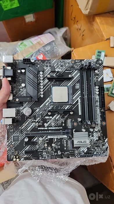 B550m mobo ozi 100$ tosh bilan r75800x bilan 280$