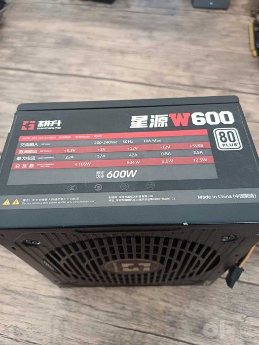 Блок питания Gainward. 600W. 80 plus.