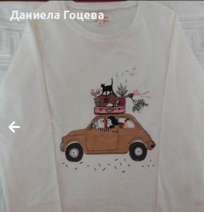 Детска блуза с дълъг ръкав, памук, Catamini, нова