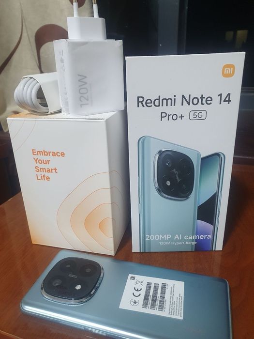 Смартфон Xiaomi Redmi note 14 pro Plus 5g в подарок Bluetooth колонки